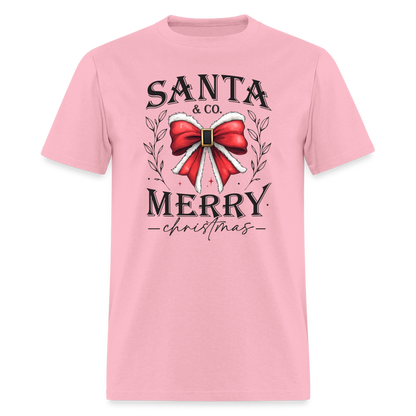 Merry Christmas Santa & Co T-Shirt - pink