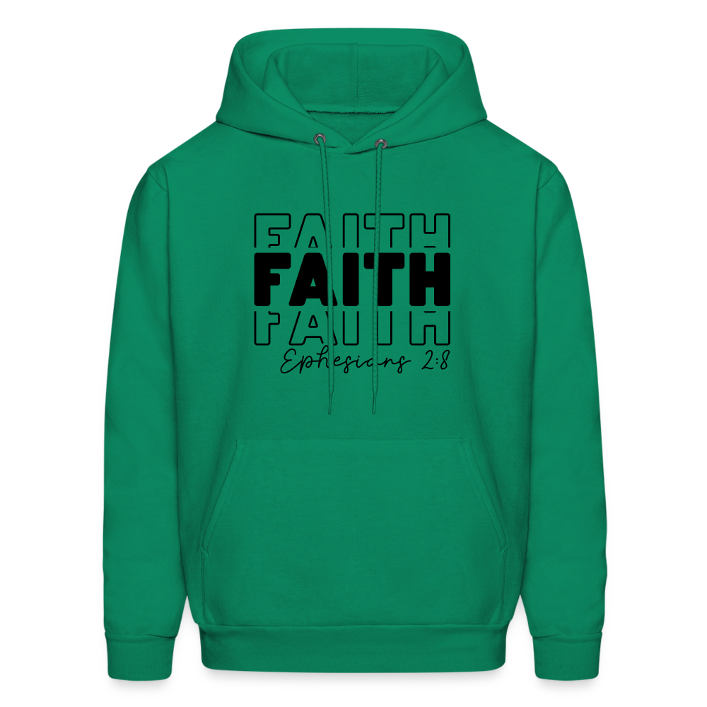 Faith Ephesians 2:8 Hoodie - kelly green