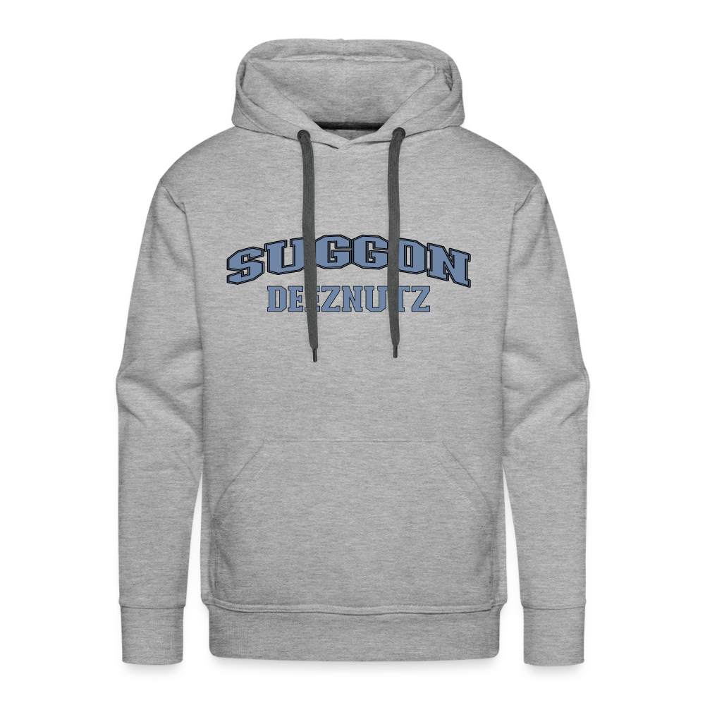 Suggon Deeznutz Premium Hoodie - heather grey