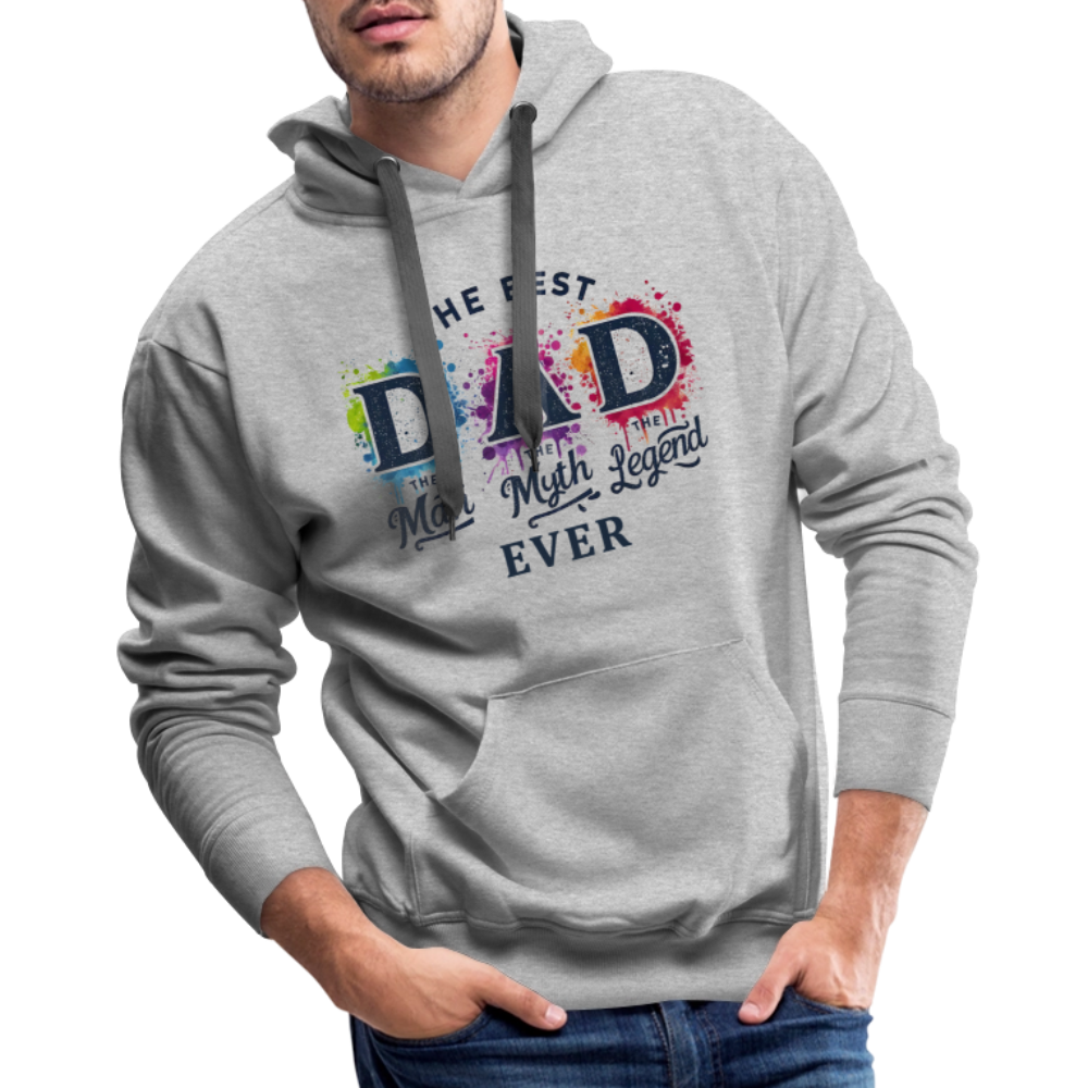 Best Dad Ever Men’s Premium Hoodie - heather grey