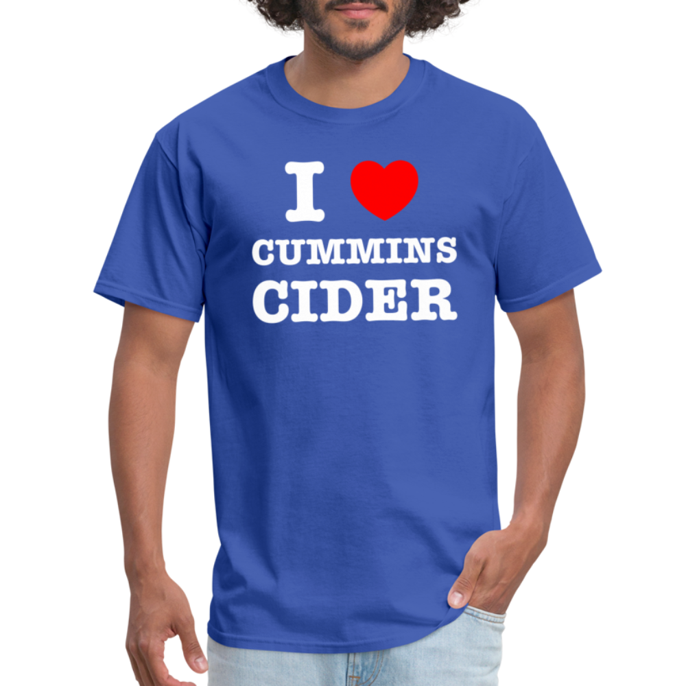 I Heart Cummins Cider T-Shirt - royal blue