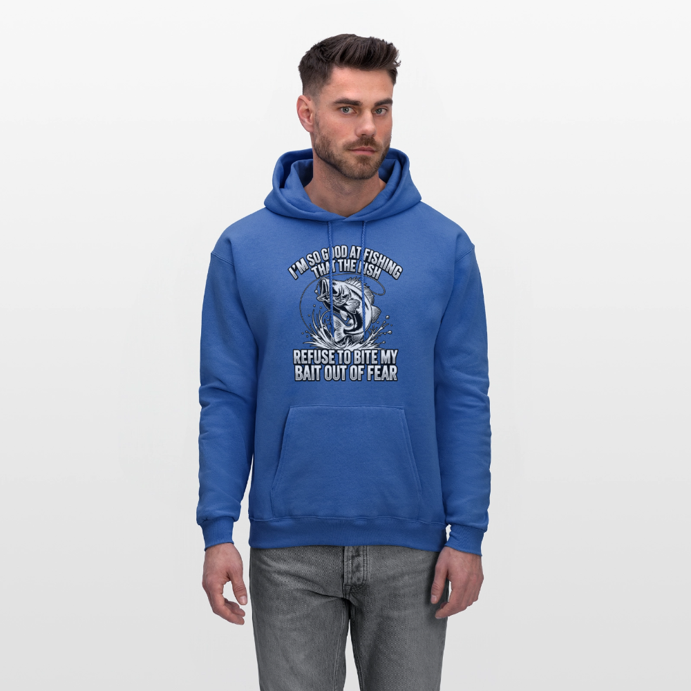 I’m So Good at Fishing the Fish Refuse to Bite Hoodie Color: Denim Blue