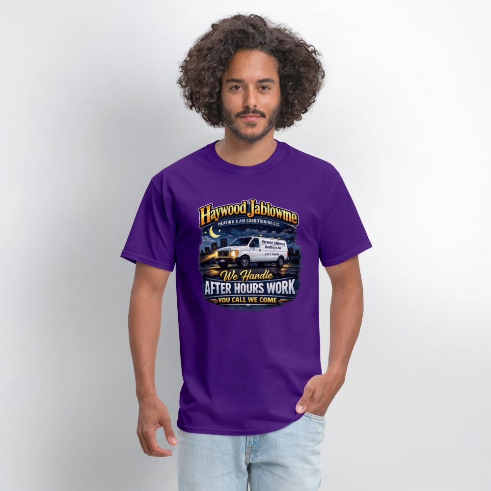 Haywood Jablowme Funny HVAC T-Shirt Color: Black