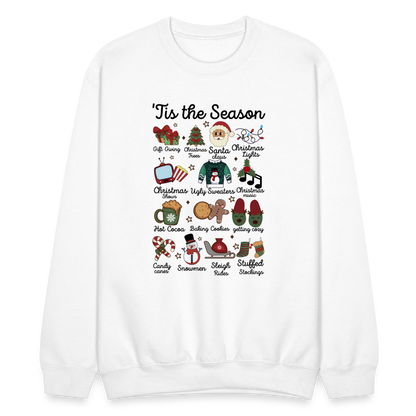 Tis The Season (Christmas) Sweatshirt - white