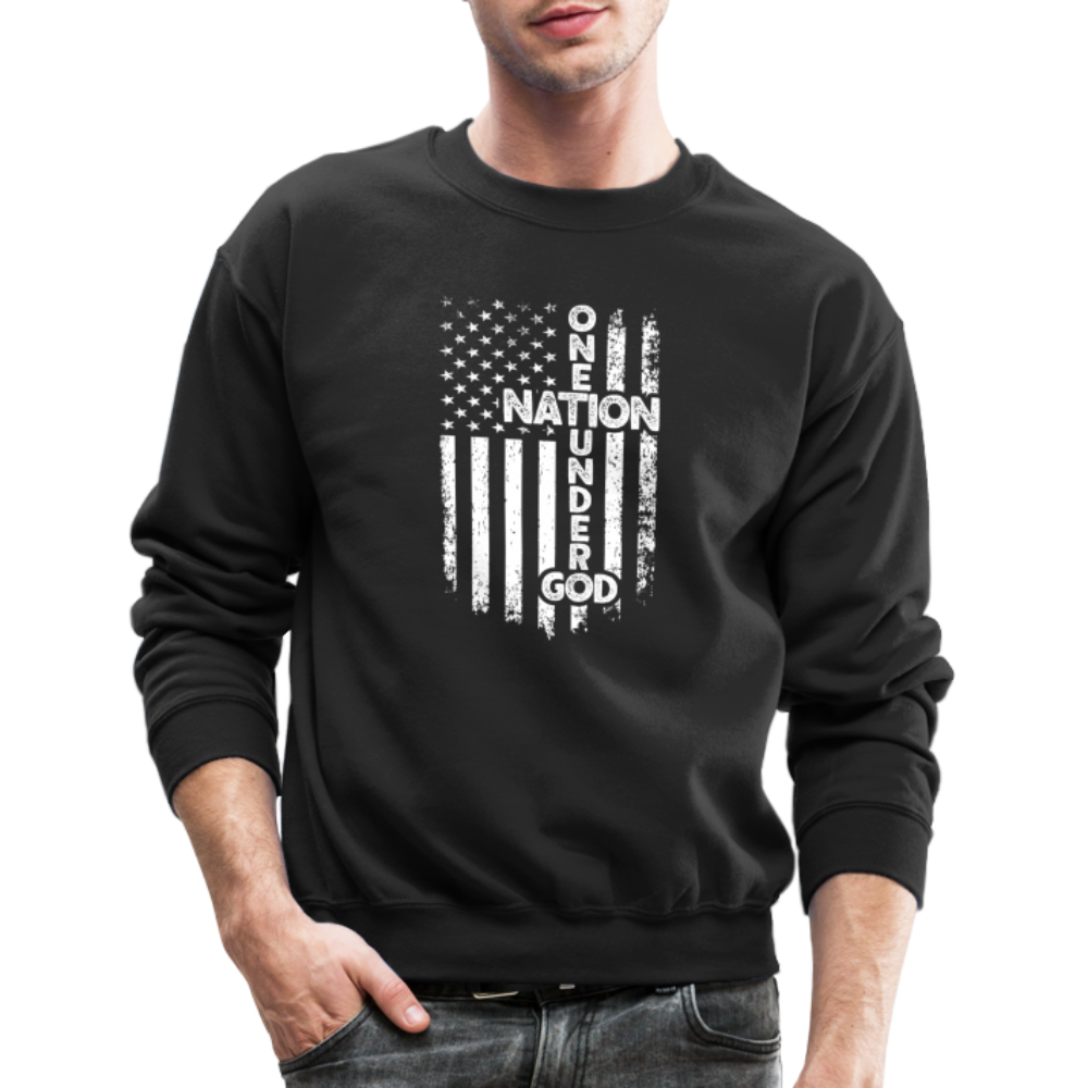 One Nation Under God Sweatshirt - black