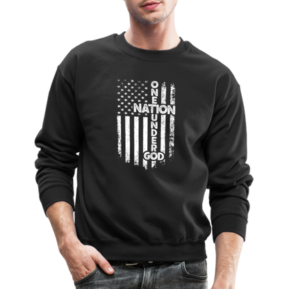 One Nation Under God Sweatshirt - black