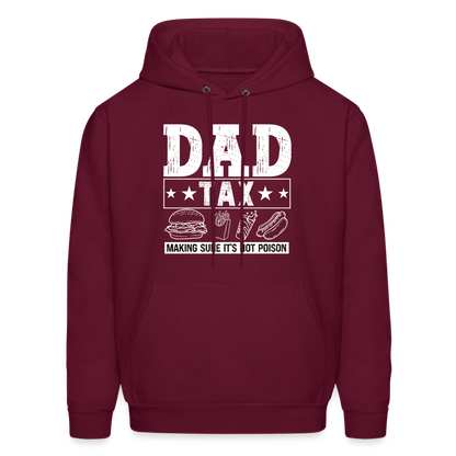 Dad Tax Hoodie - burgundy