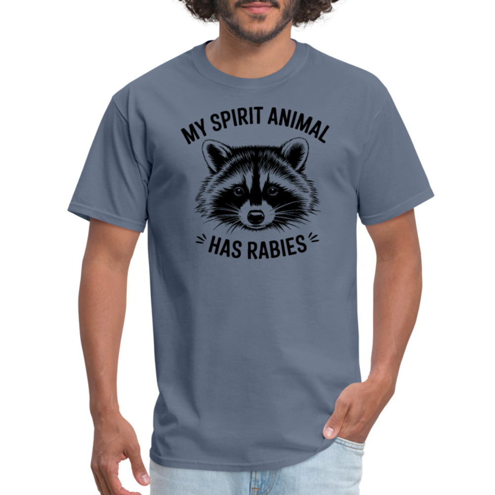 My Spirit Animal Has Rabies T-Shirt - denim