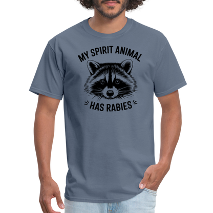 My Spirit Animal Has Rabies T-Shirt - denim