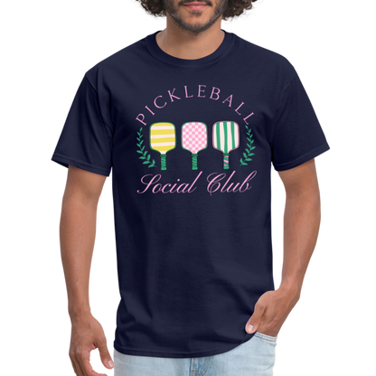 Pickleball Social Club T-Shirt - navy