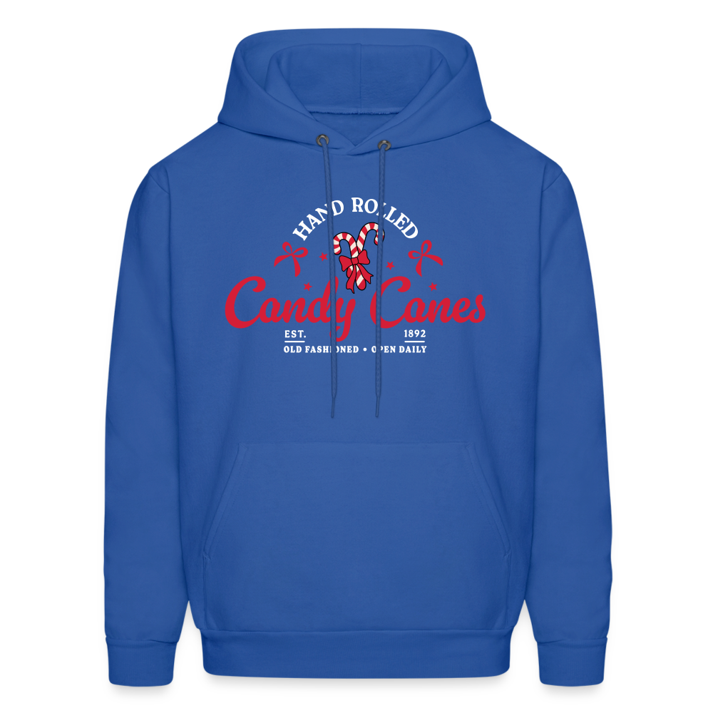 Hand Rolled Candy Canes Hoodie - royal blue