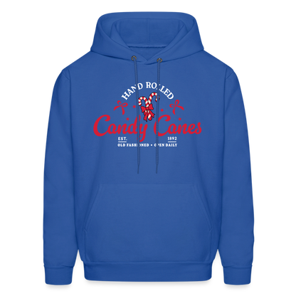 Hand Rolled Candy Canes Hoodie - royal blue