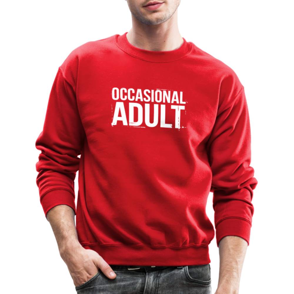 Occasional Adult Sweatshirt - red