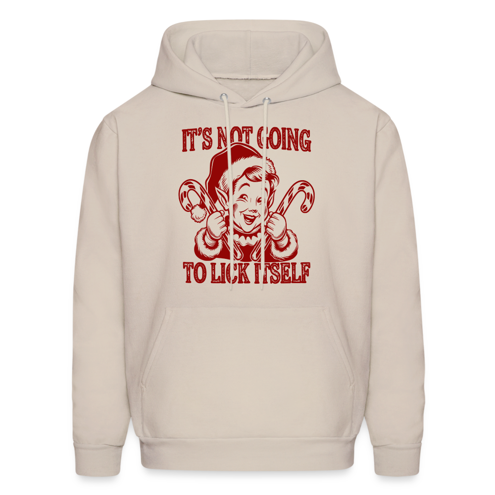 It's Not Going To Lick Itself (Naughty Christmas Elf) Hoodie - Sand