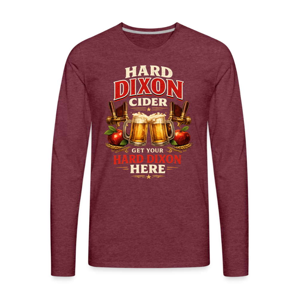 Hard Dixon Cider Funny Long Sleeve T-Shirt Color: Black