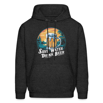 Save Water Drink Beer (Funny Drinking) Hoodie - charcoal grey