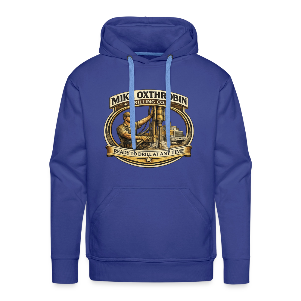 Mike Oxthrobin Drilling Co Hoodie Funny Adult Humor Gear Color: royal blue