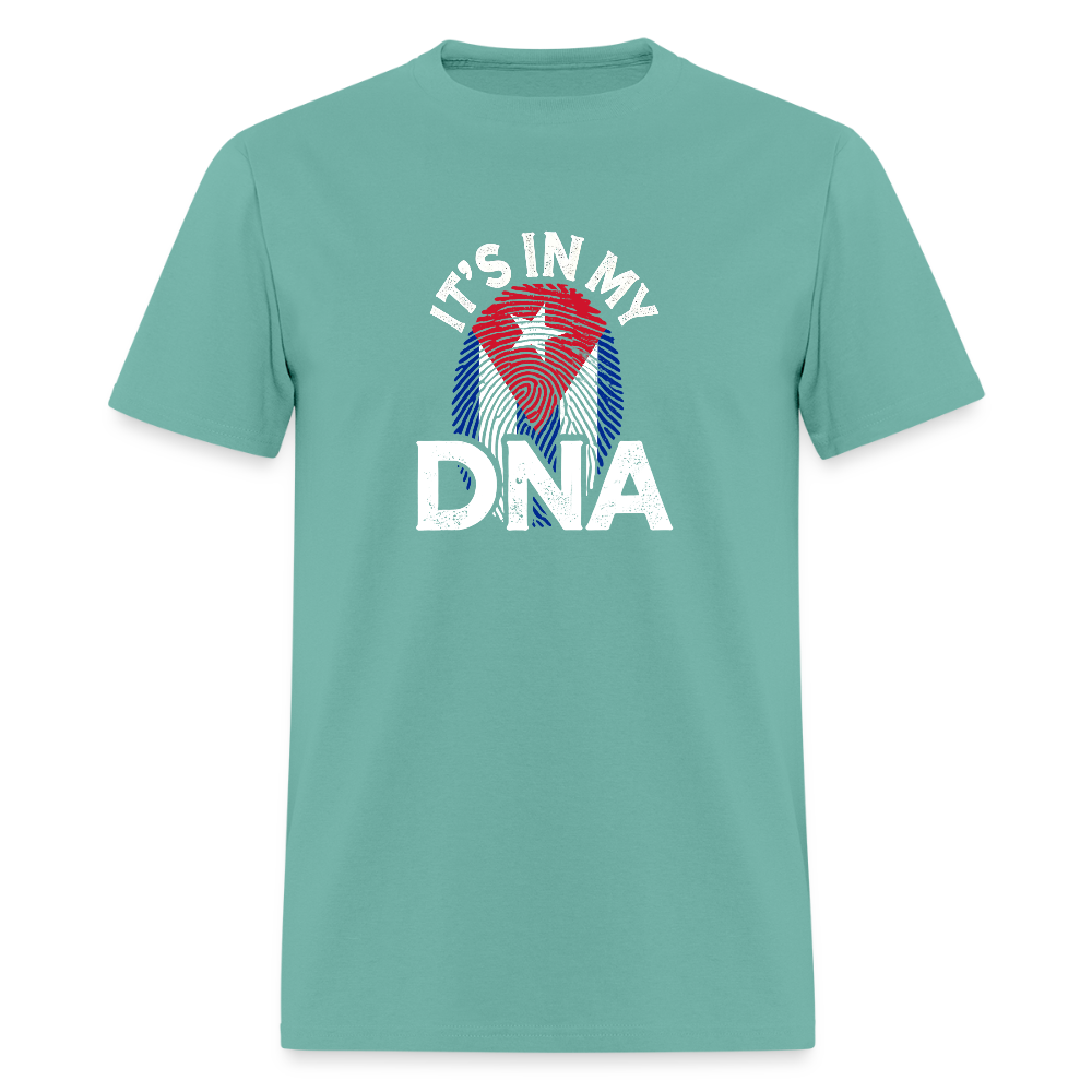 Cuba DNA Flag T-Shirt – Cuban Pride Tee - aquatic