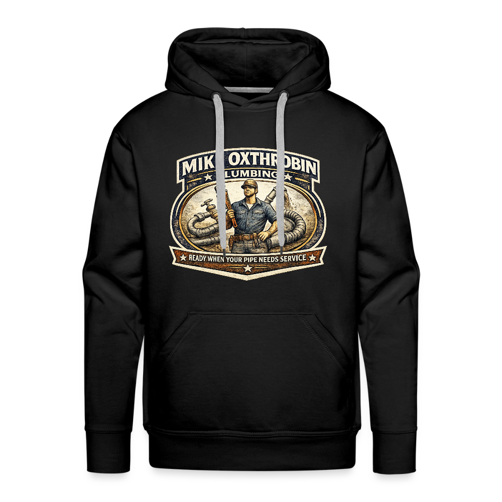 Mike Oxthrobin Plumbing Hoodie Funny Adult Humor Gear Color: black