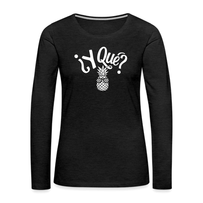 Women's Premium Long Sleeve T-Shirt - charcoal grey