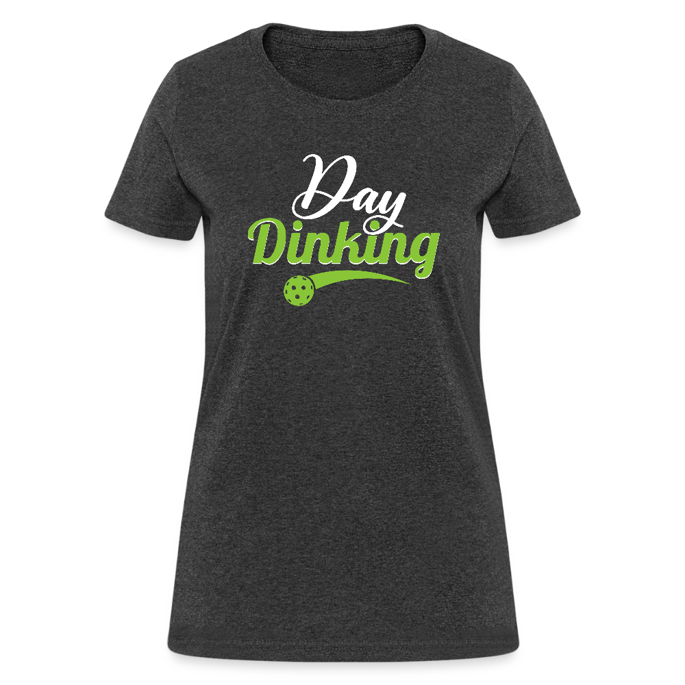 Day Dinking Women's Contoured T-Shirt - heather black