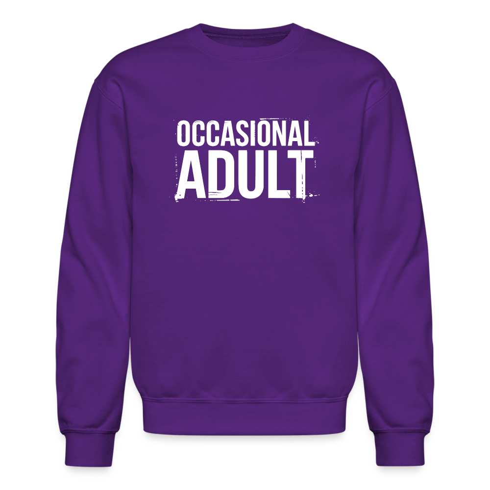 Occasional Adult Sweatshirt - purple