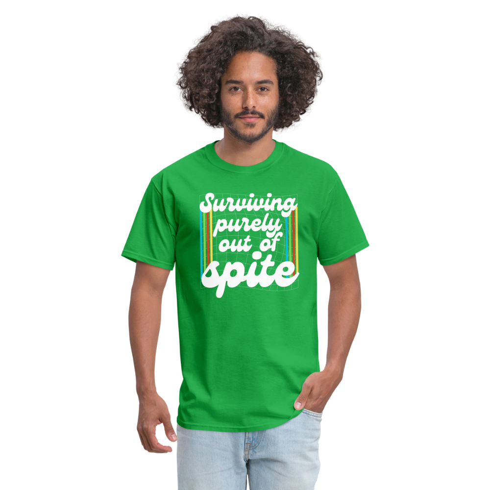 Surviving Purely Out Of Spite T-Shirt - bright green