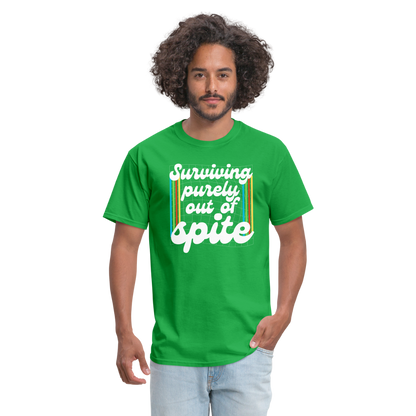 Surviving Purely Out Of Spite T-Shirt - bright green