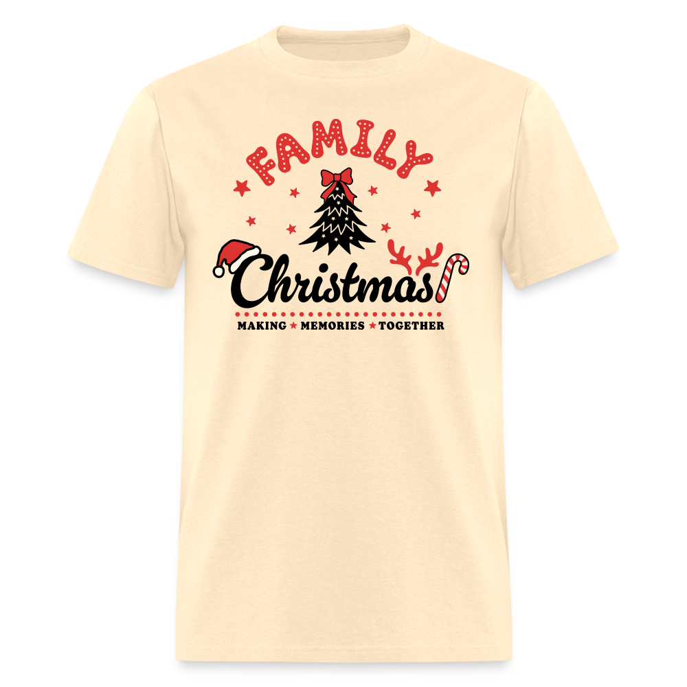 Family Christmas Making Memories Together T-Shirt - natural