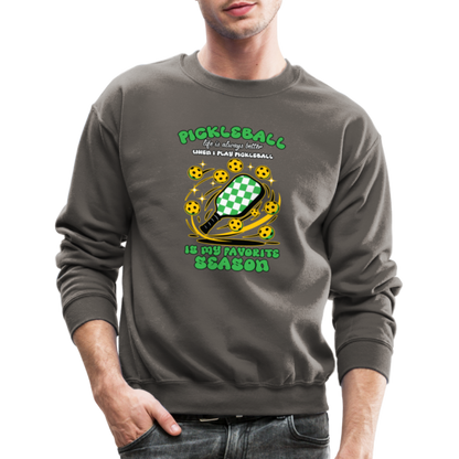 Pickleball Is My Favorite Season Sweatshirt - asphalt gray