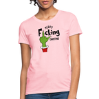 Merry F*cking Christmas grumpy Middle Finger Women's T-Shirt