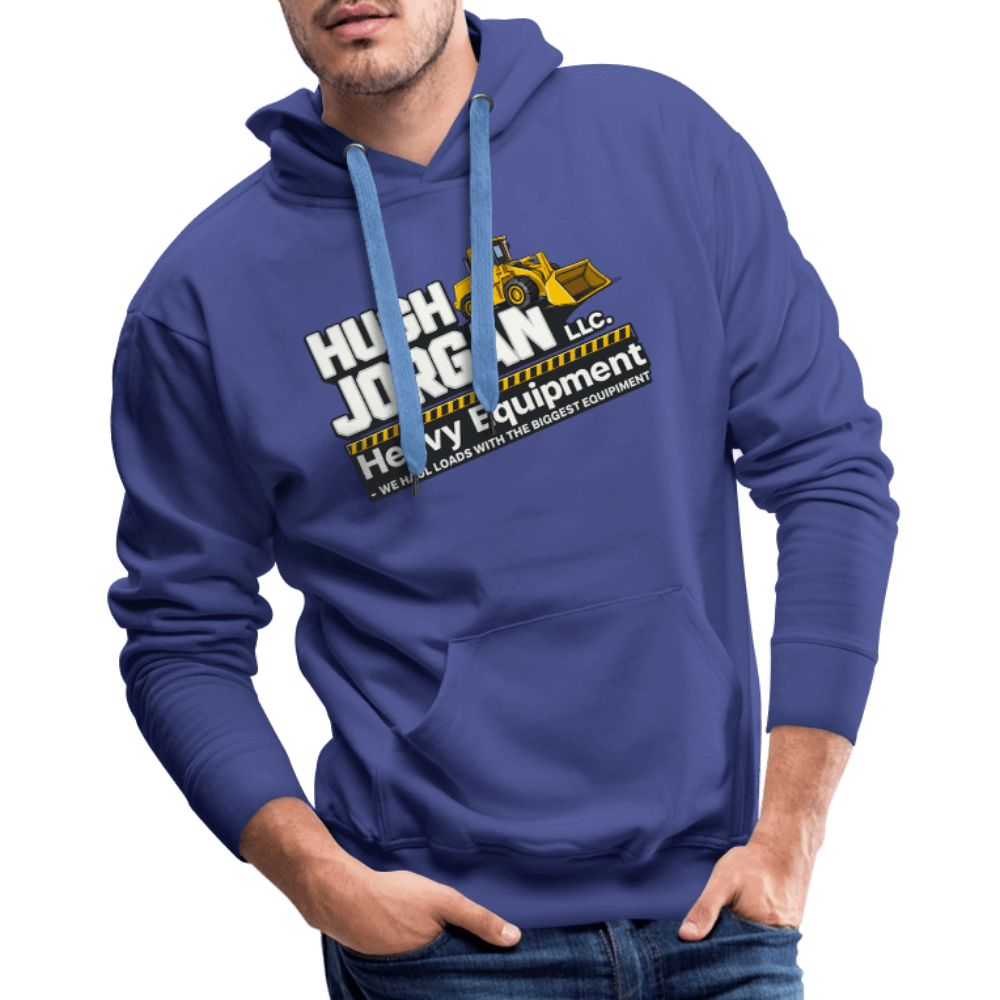 Hugh Jorgan Heavy Equipment Hoodie – Adult Humor Men's Hoodie Color: black