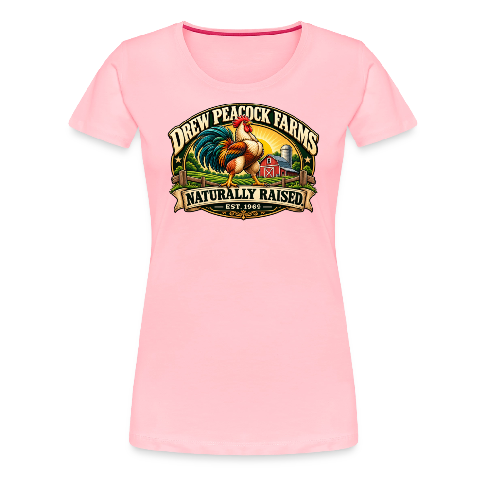 Drew Peacock Farms Women’s Premium T-Shirt - pink