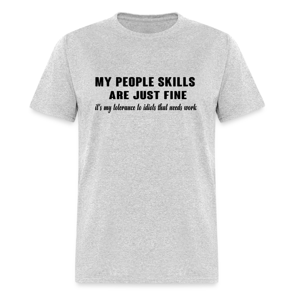 It's My Tolerance To Idiots That Needs Work T-Shirt - heather gray