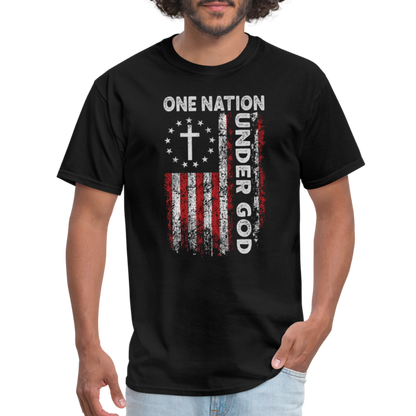 One Nation Under God T-Shirt - black