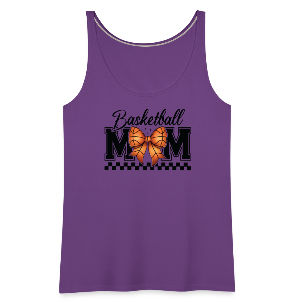 Basketball Mom Women’s Premium Tank Top - purple