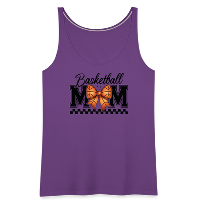 Basketball Mom Women’s Premium Tank Top - purple