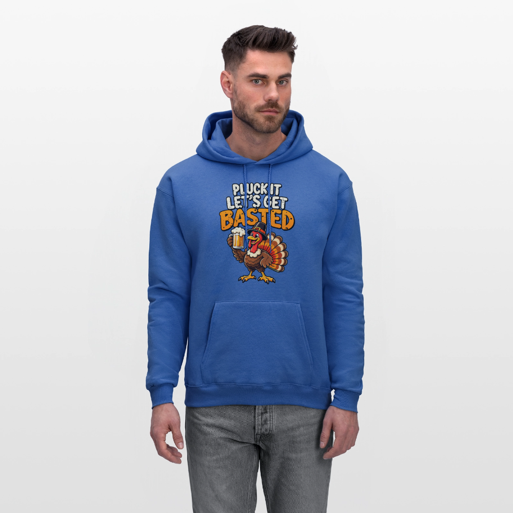 Pluck It Let’s Get Basted Hoodie - royal blue