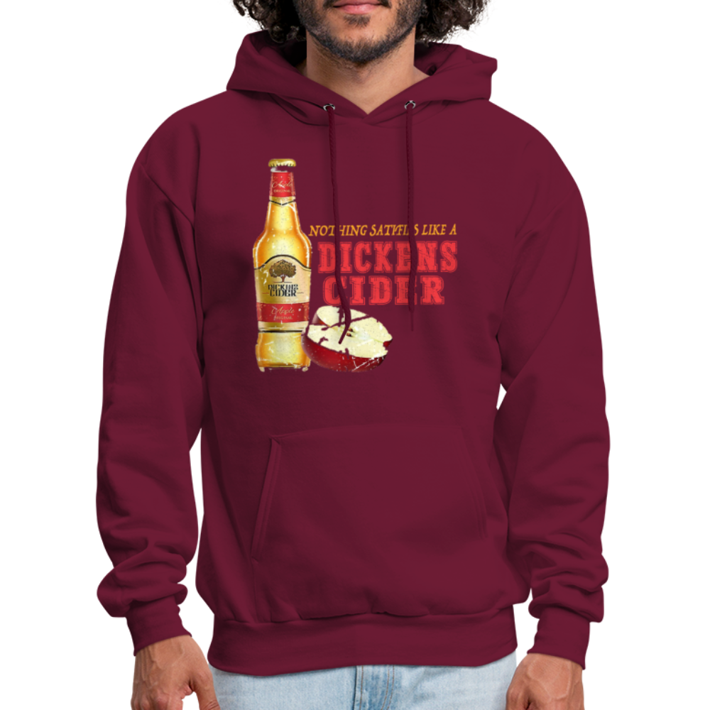 Nothing Satisfies Like A Dickens Cider Hoodie - burgundy