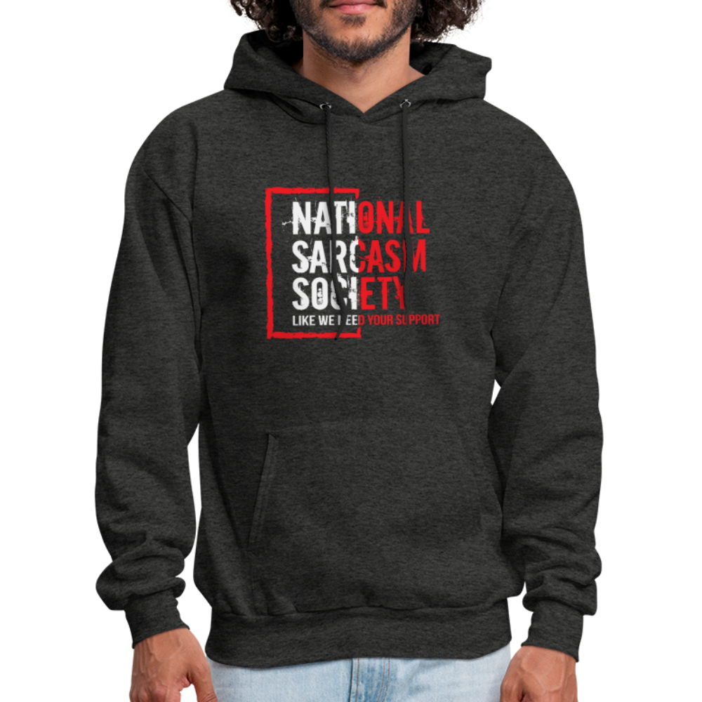 National Sarcasm Society Hoodie - charcoal grey