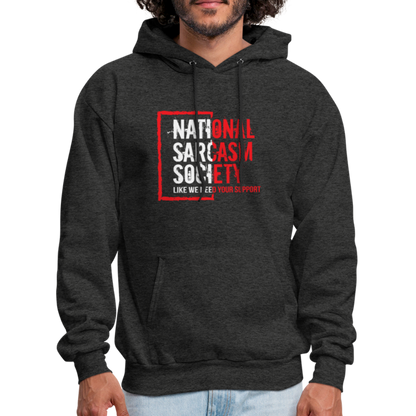 National Sarcasm Society Hoodie - charcoal grey