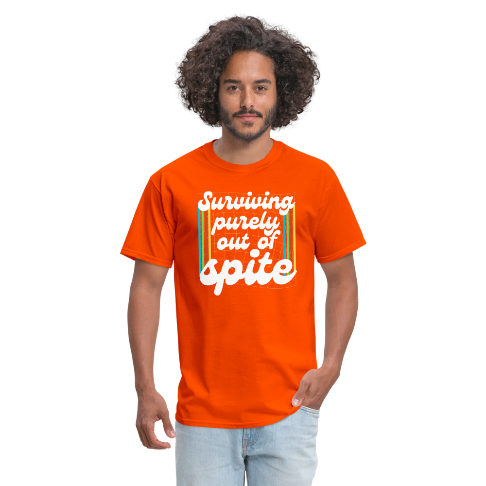 Surviving Purely Out Of Spite T-Shirt - orange