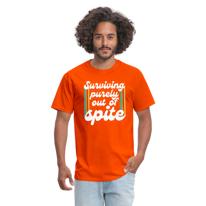 Surviving Purely Out Of Spite T-Shirt - orange