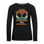 Just A Girl Who Loves Sunshine and Pickleball Premium Long Sleeve T-Shirt
