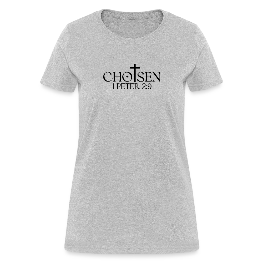 Chosen 1 Peter 2:9 Women's T-Shirt - heather gray