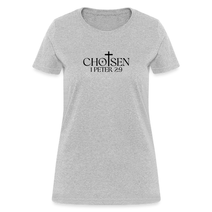 Chosen 1 Peter 2:9 Women's T-Shirt - heather gray