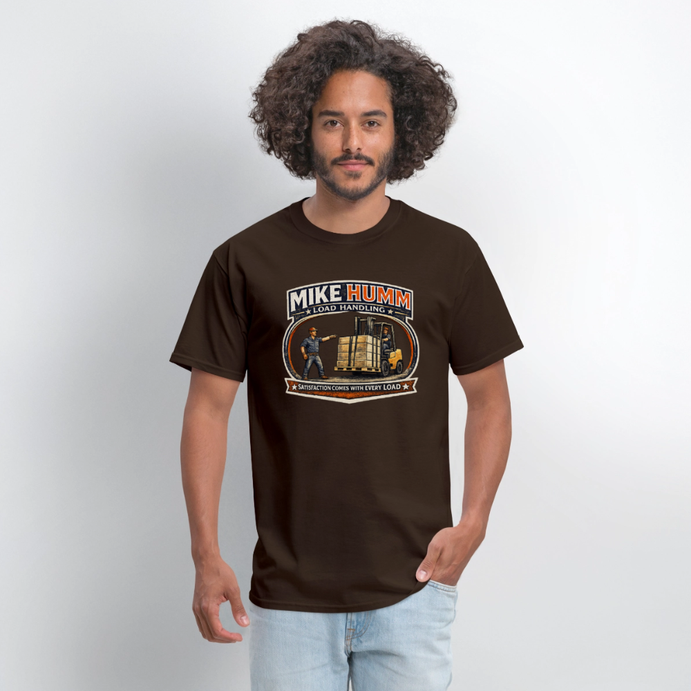 Mike Humm Load Handling T-Shirt Funny Adult Humor Tee - brown