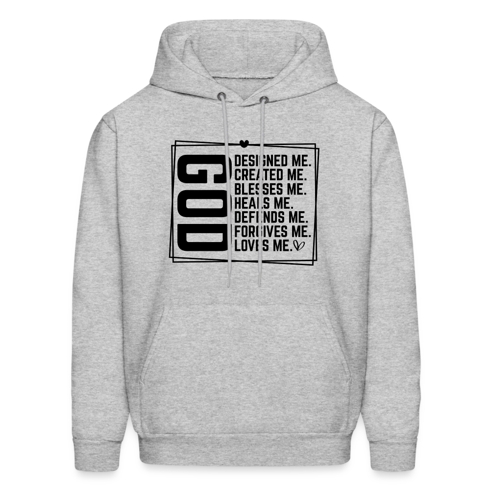 GOD Designed Me Hoodie - heather gray