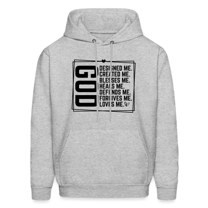 GOD Designed Me Hoodie - heather gray