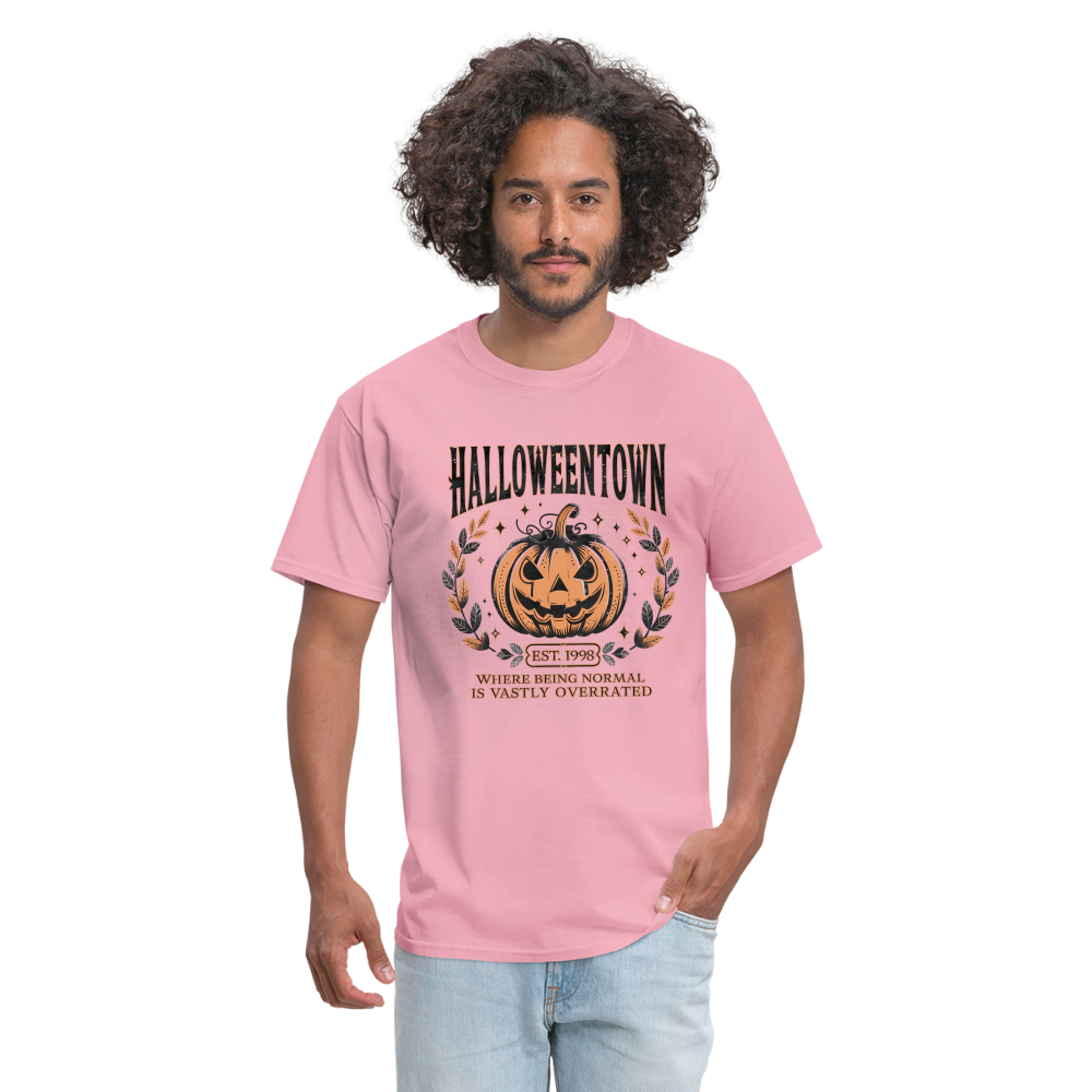 Halloweentown T-Shirt (Where Normal is Overrated) - pink